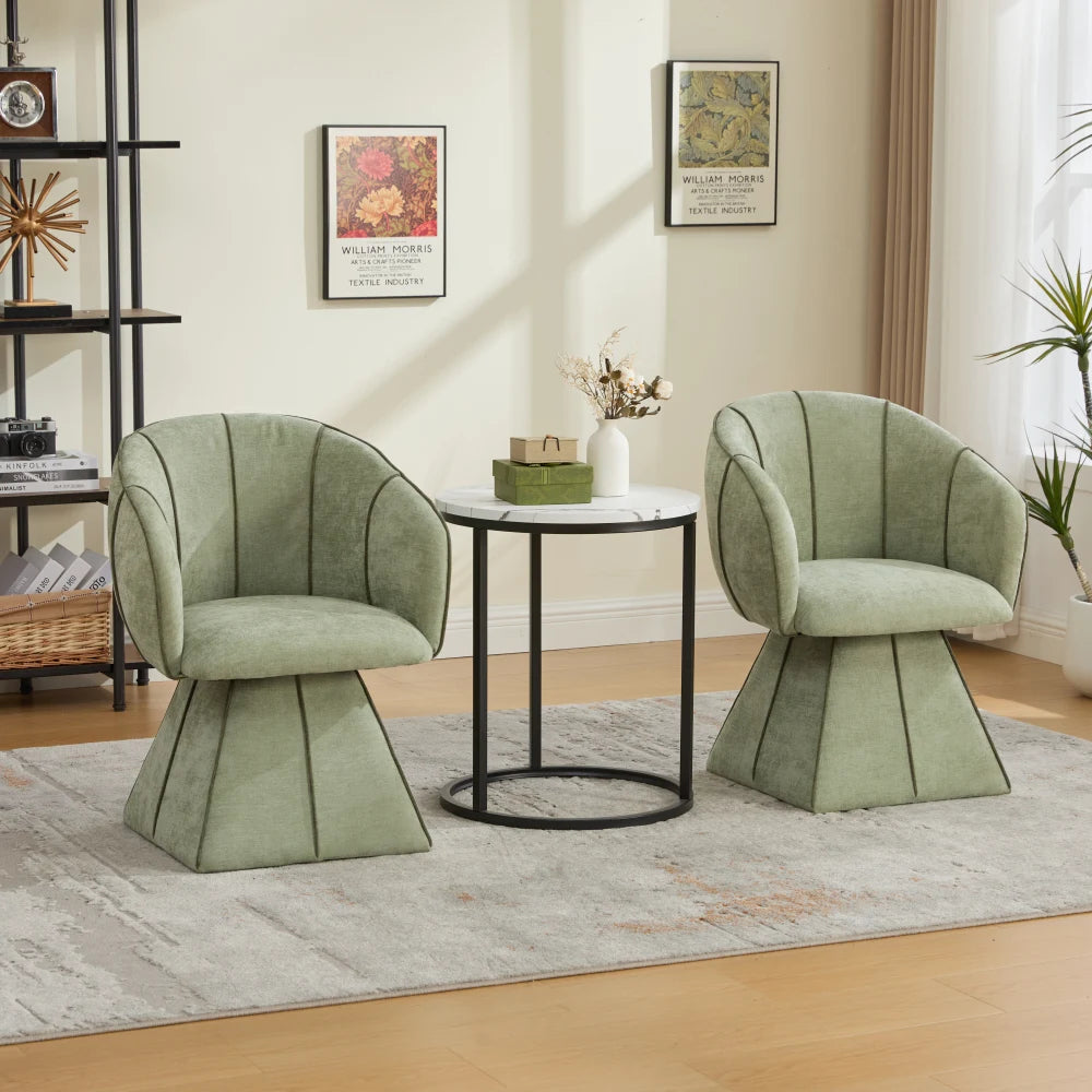 Fauteuil pivotant chenille, dossier haut, fauteuil de chambre